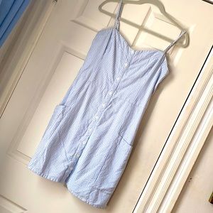 Abercrombie Blue Striped Mini Dress